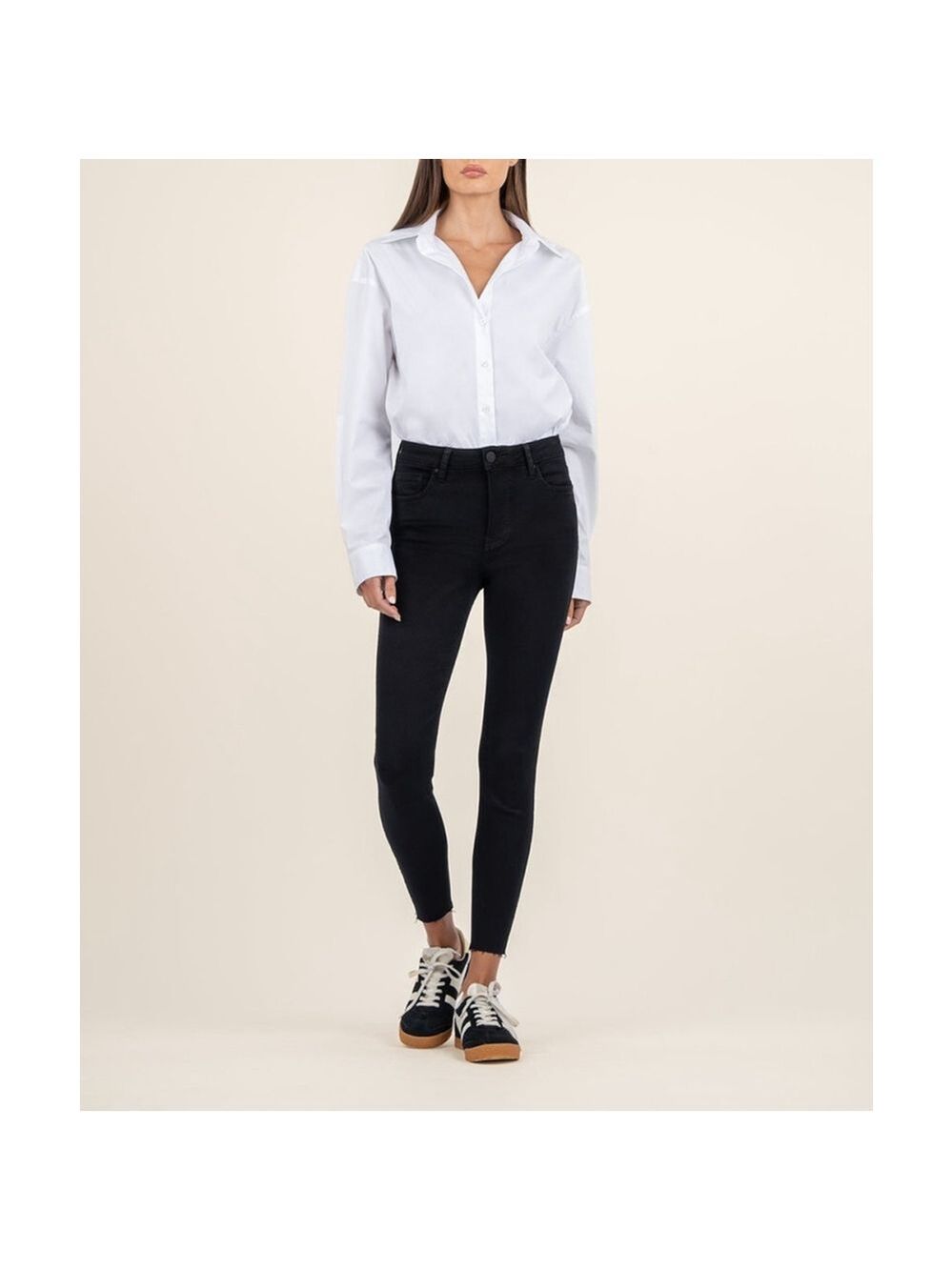 KUT from the Cloth Donna High Rise Ankle Skinny Black Jeans Size 20W